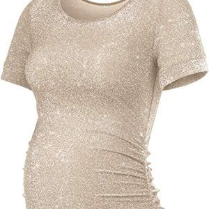 KIM S Glitter Maternity Bodycon Dress